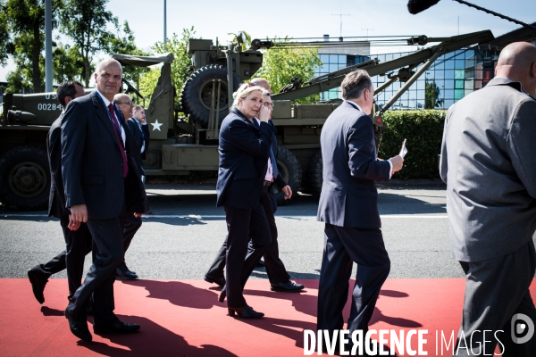 Marine Le Pen à Eurosatory