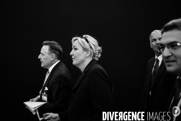 Marine Le Pen à Eurosatory