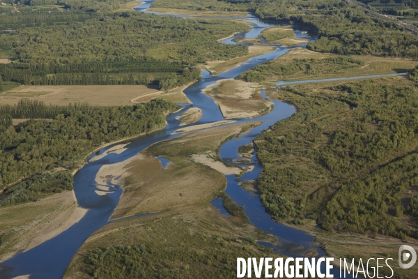 Vue aerienne du pays de Cavaillon