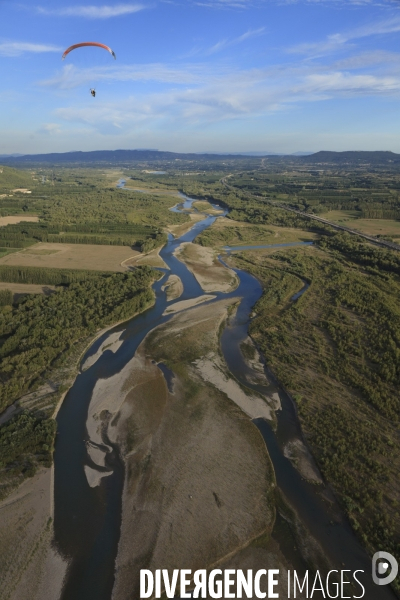 Vue aerienne du pays de Cavaillon