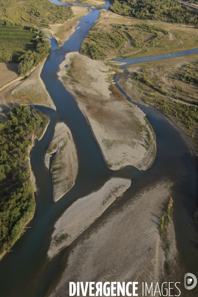 Vue aerienne du pays de Cavaillon