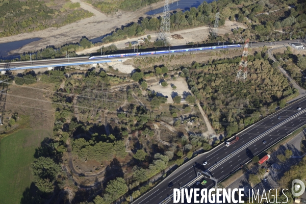 Vue aerienne du pays de Cavaillon