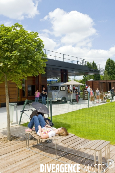 Inauguration de l  extension du parc Andre Citroen