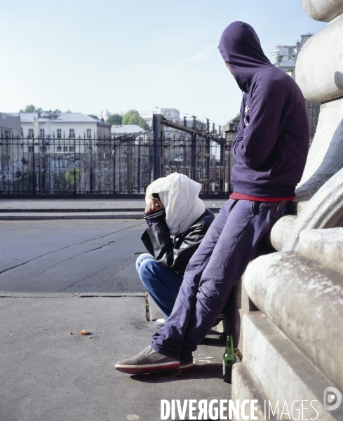 Paris Nord, jeunes immigrés africains sans abri