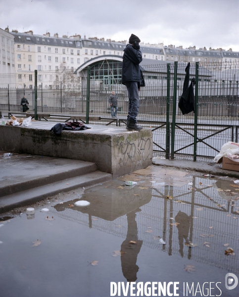 Metro La Chapelle, réfugiés africains