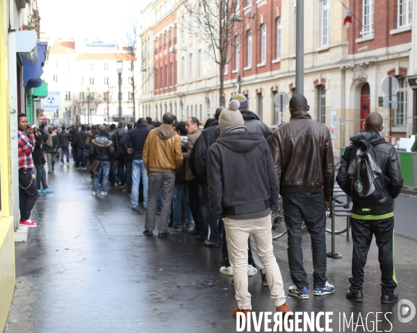 Metro La Chapelle, réfugiés africains