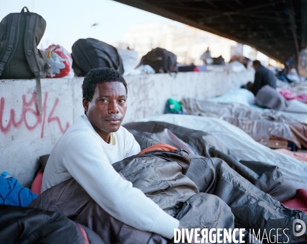 Metro La Chapelle, réfugiés africains