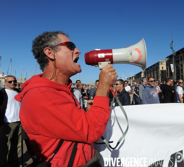 Sncm : manifestation des marins cgt