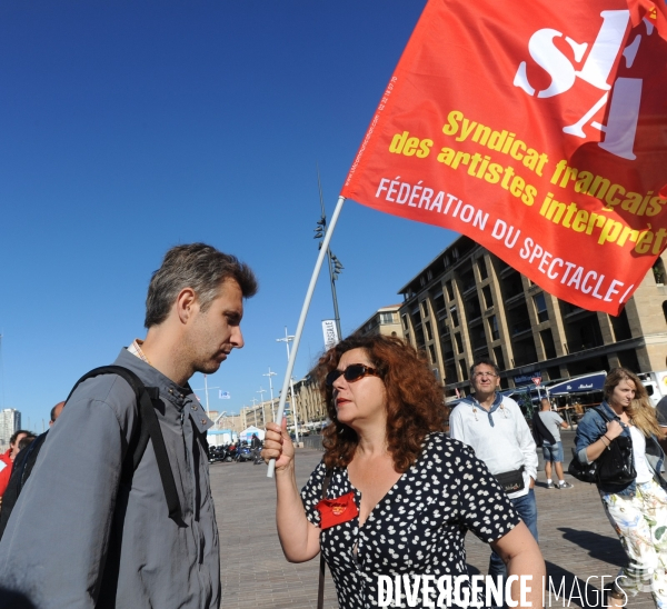 Sncm : manifestation des marins cgt