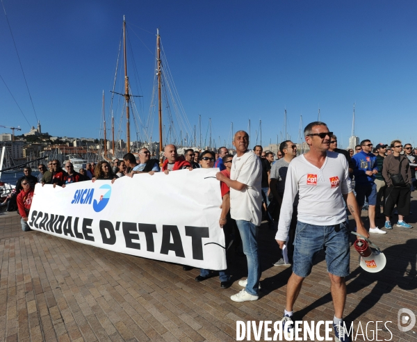 Sncm : manifestation des marins cgt