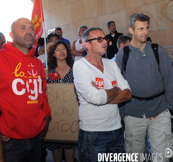 Sncm : manifestation des marins cgt