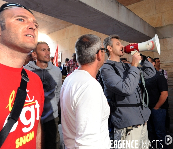 Sncm : manifestation des marins cgt