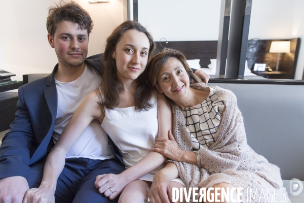 Ingrid Betancourt et ses enfants, Mélanie et Lorenzo