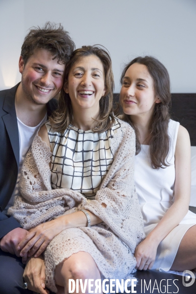 Ingrid Betancourt et ses enfants, Mélanie et Lorenzo