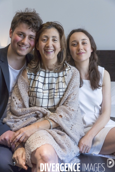 Ingrid Betancourt et ses enfants, Mélanie et Lorenzo