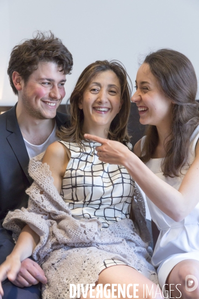 Ingrid Betancourt et ses enfants, Mélanie et Lorenzo