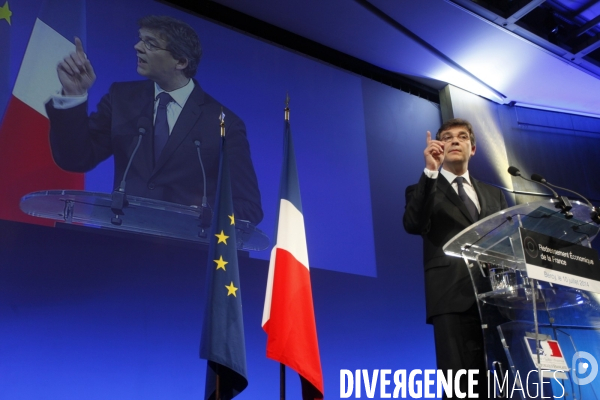 Arnaud MONTEBOURG, feuille de route pour le Redressement économique de le France