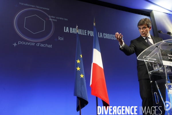 Arnaud MONTEBOURG, feuille de route pour le Redressement économique de le France