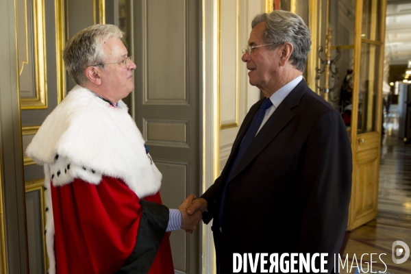 Audience solennelle d installation de M. Bertrand LOUVEL en qualité de premier président de la Cour de Cassation.