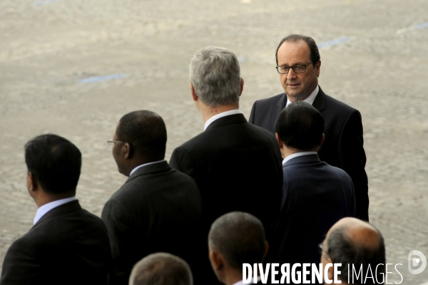 Défilé militaire du 14 juillet. Tribune officielle