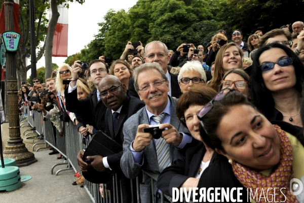 Défilé militaire du 14 juillet. Tribune officielle