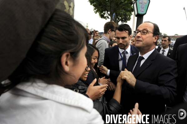 Défilé militaire du 14 juillet. Tribune officielle