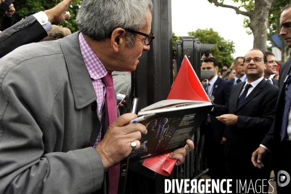 Défilé militaire du 14 juillet. Tribune officielle