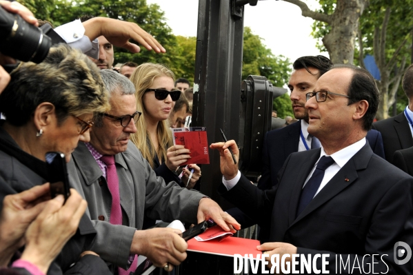 Défilé militaire du 14 juillet. Tribune officielle