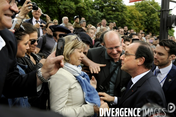 Défilé militaire du 14 juillet. Tribune officielle