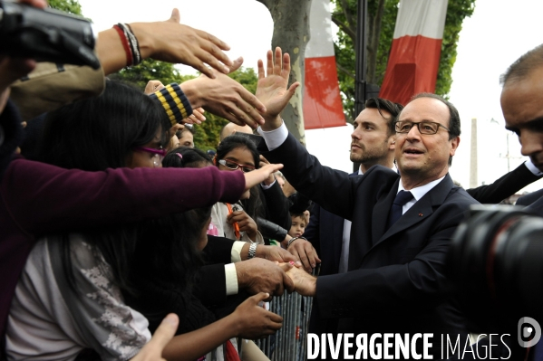 Défilé militaire du 14 juillet. Tribune officielle