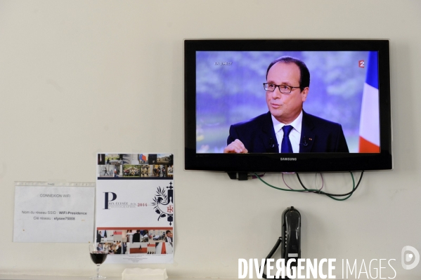 14 juillet. Interview télé de françois HOLLANDE.