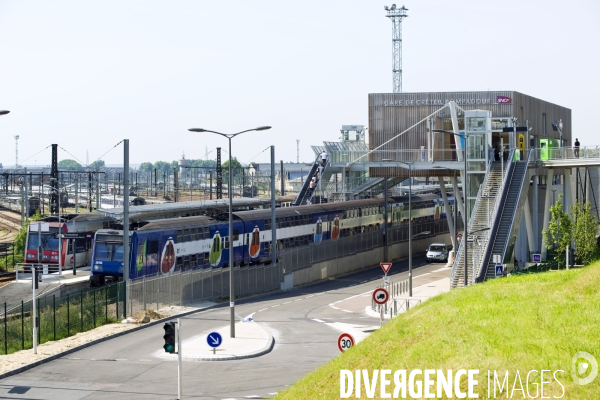 La gare sncf Creteil Pompadour sur la ligne  D du rer