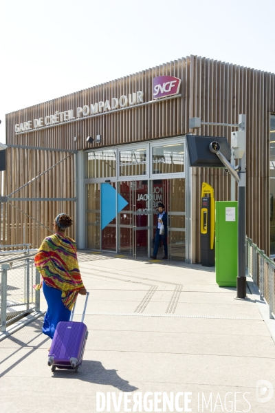 La gare sncf Creteil Pompadour sur la ligne  D du rer