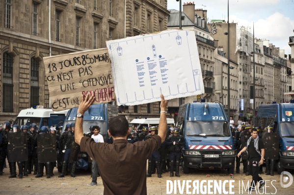 Manifestation propalestinienne interdit, en soutien aux habitants de Gaza.