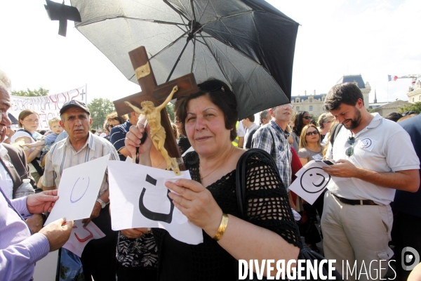 Manifestation de soutien aux Chrétiens d Irak