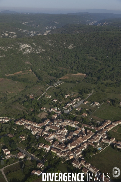 Vue aérienne Valensole Sainte Croix