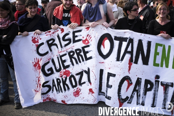 Blocages et manifestation contre le Sommet de l Otan à Strasbourg
