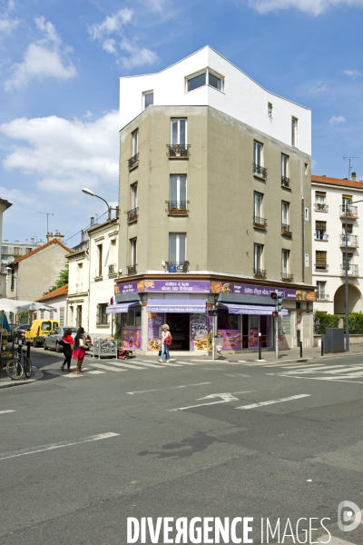 Illustration Juillet 2014.Surelevation d un etage d un immeuble anciend habitation rue de Paris a Montreuil