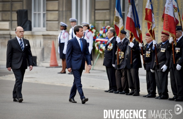 Bernard Cazeneuve avec Manuel Valls