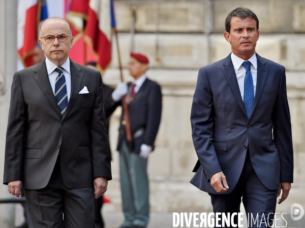 Bernard Cazeneuve avec Manuel Valls