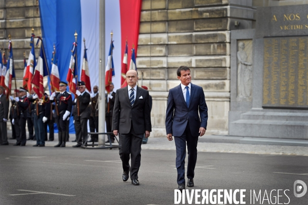 Bernard Cazeneuve avec Manuel Valls