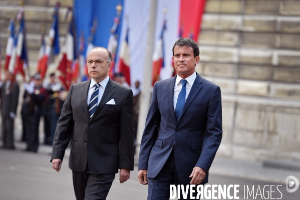 Bernard Cazeneuve avec Manuel Valls