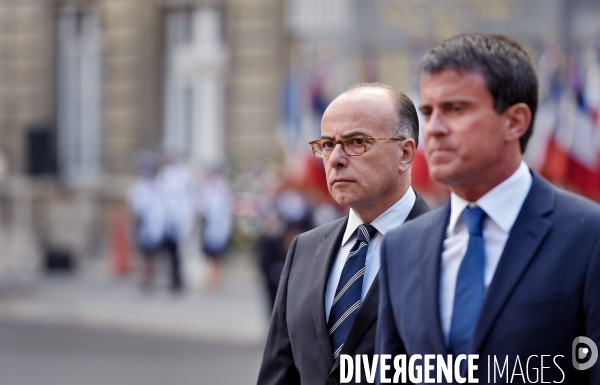 Bernard Cazeneuve avec Manuel Valls