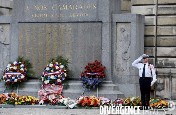 Commémoration du 70ème anniversaire du soulèvement de la préfecture de police de Paris.