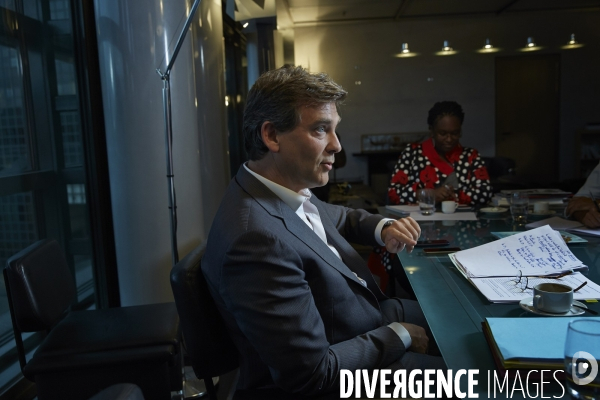 Bercy, derniere interview ministre Arnaud Montebourg 22 aout 2014