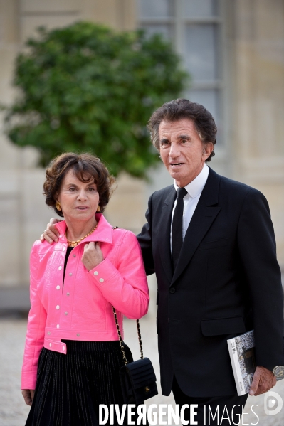 Jack Lang avec sa femme Monique