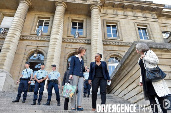 Christiane Taubira avec Chantal Arens