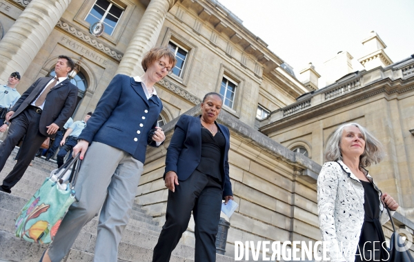 Christiane Taubira avec Chantal Arens