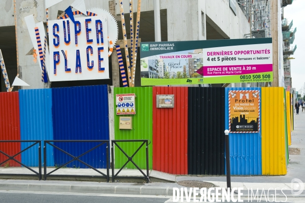 Le chantier de la ZAC  du Plateau