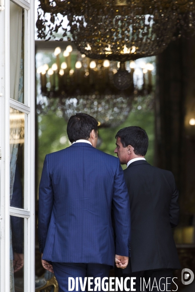 Reunion des chefs de gouvernement europeens a l Elysee.